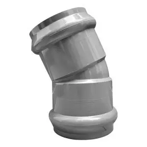 Codo 22.5º Unión Flexible Agua Presión