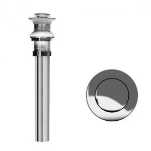 Desagüe Bronce Cromado Push Sin Rebose